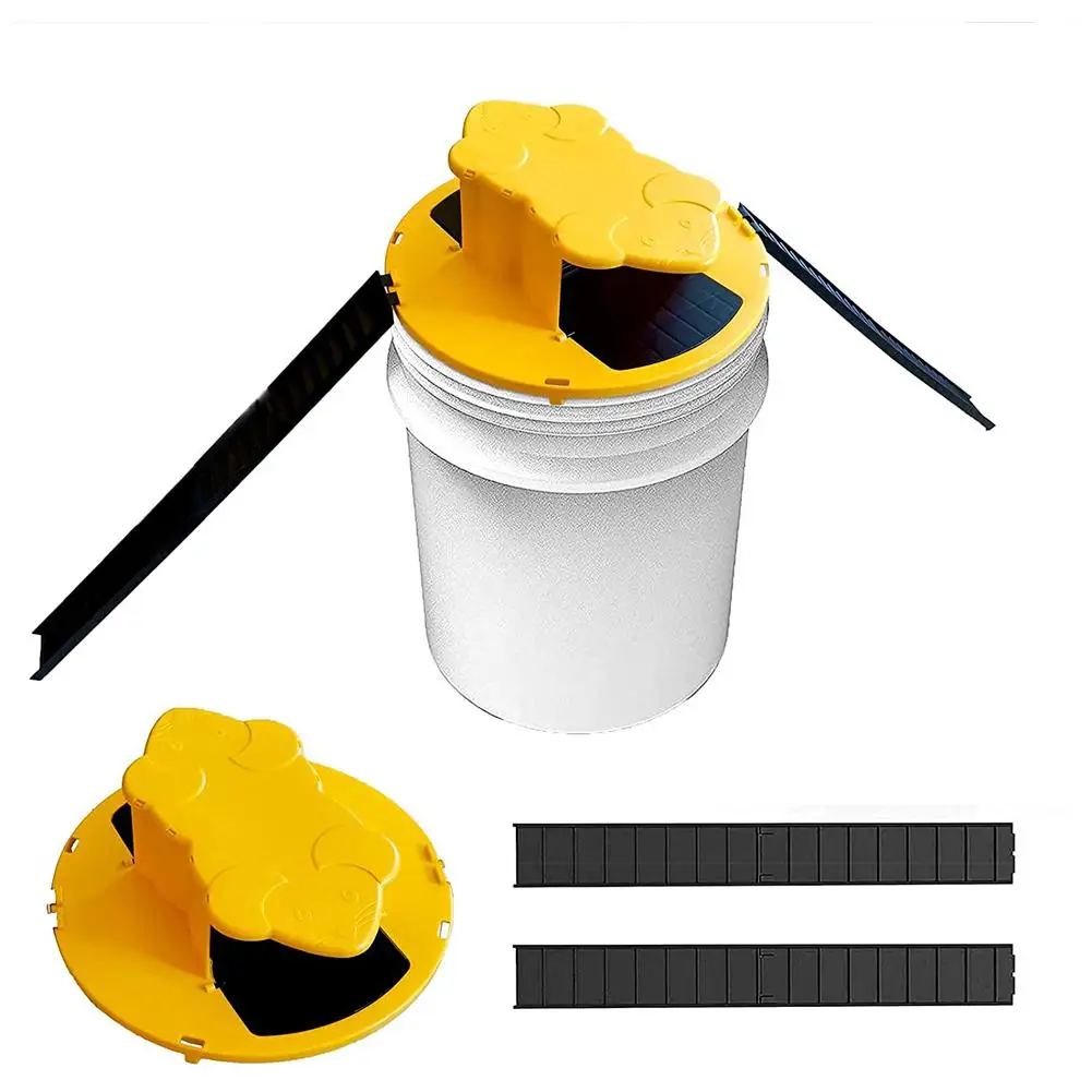 

Upgrade Cat Head Reusable Smart Mouse Rat Trap Plastic Flip N Slide Bucket Lid Door Style Mousetrap Tools For Outdoor Indoor