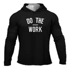 Осенняя Спортивная футболка Muscleguys с длинным рукавом, Мужская одежда для тренажерного зала, футболка для фитнеса с капюшоном, хлопковая футболка для бодибилдинга