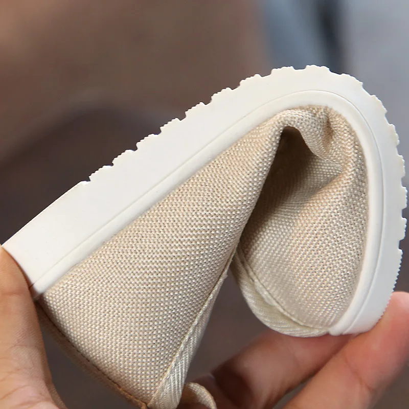 Туфли Hanfu для мальчиков детские тканевые кроссовки обувь с низом из сухожилий