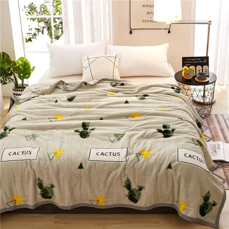 Одеяла С КАКТУСОМ и Стёганые одеяла роскошные мягкие фланелевые для двуспальной