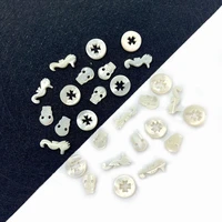 natural sea shell beads carved leaves hippocampus shape jewelry diy making necklace bracelet jewelry accessories charm gift