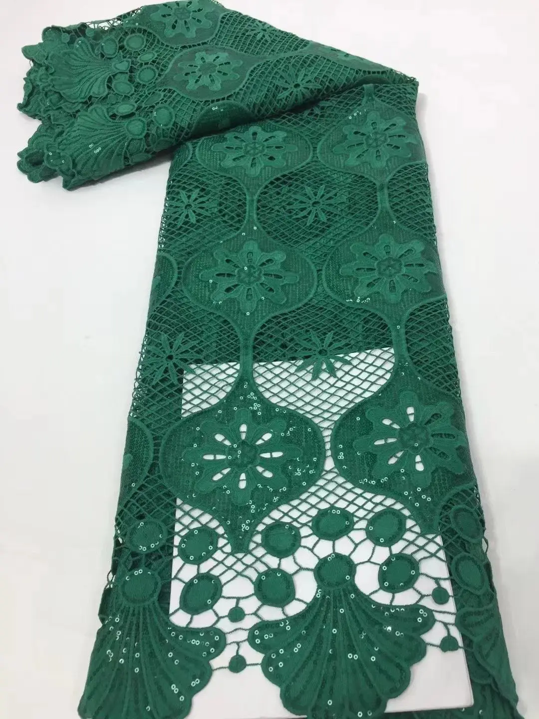 

LACE Black White African Lace Fabric with Stones High Quality Water Soluble Guipure Cord Lace for Wedding Party Dress