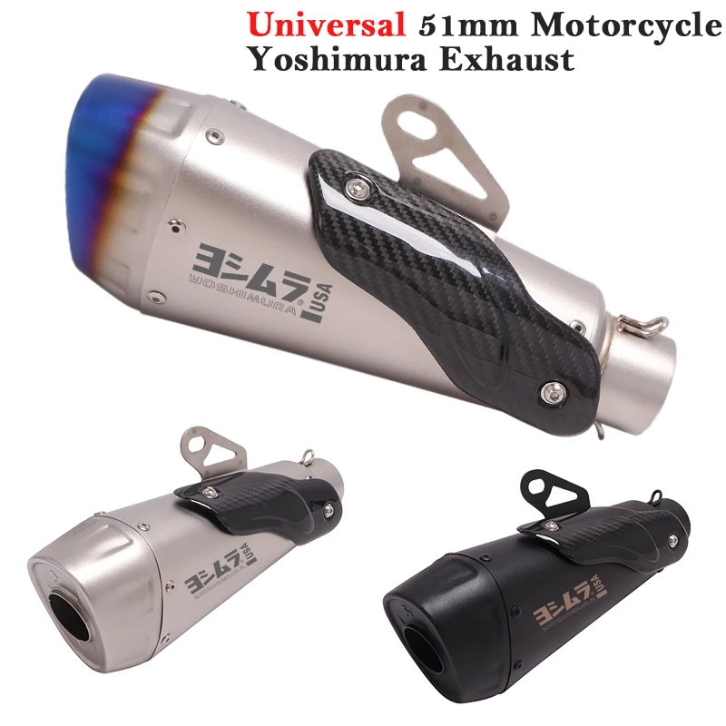 Универсальная выхлопная труба Yoshimura для мотоцикла модифицированный глушитель из