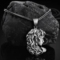 greek mythology snake hair medusa unisex necklace nordic ins style tag long pendant necklace hot sale sweater chain necklace