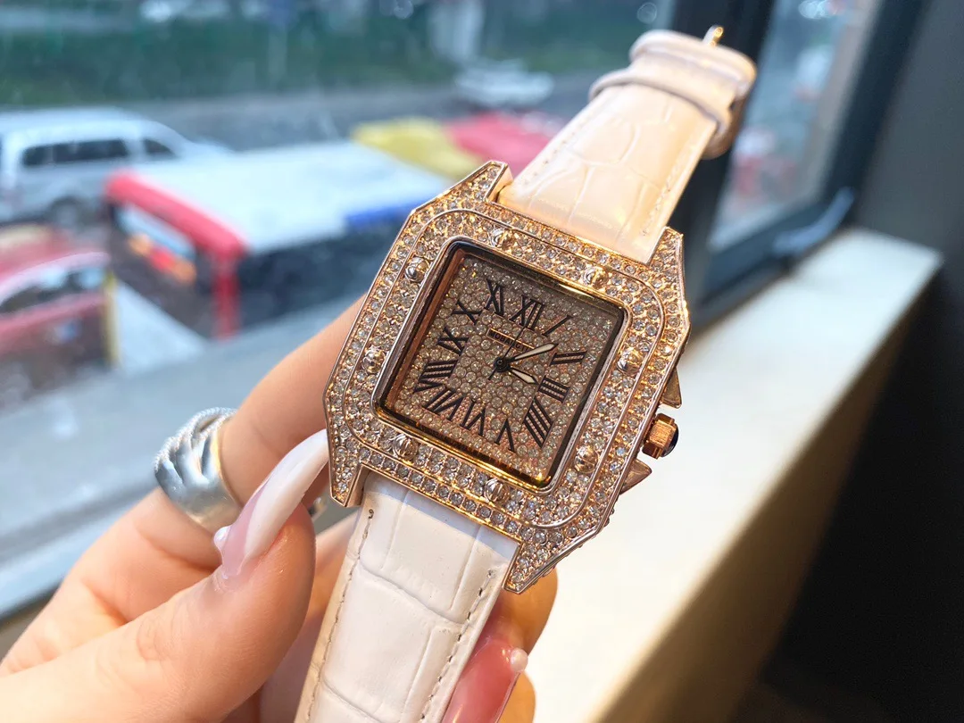 

2021 casual fashion style, simple fashion belt for men and girls watches, square watches