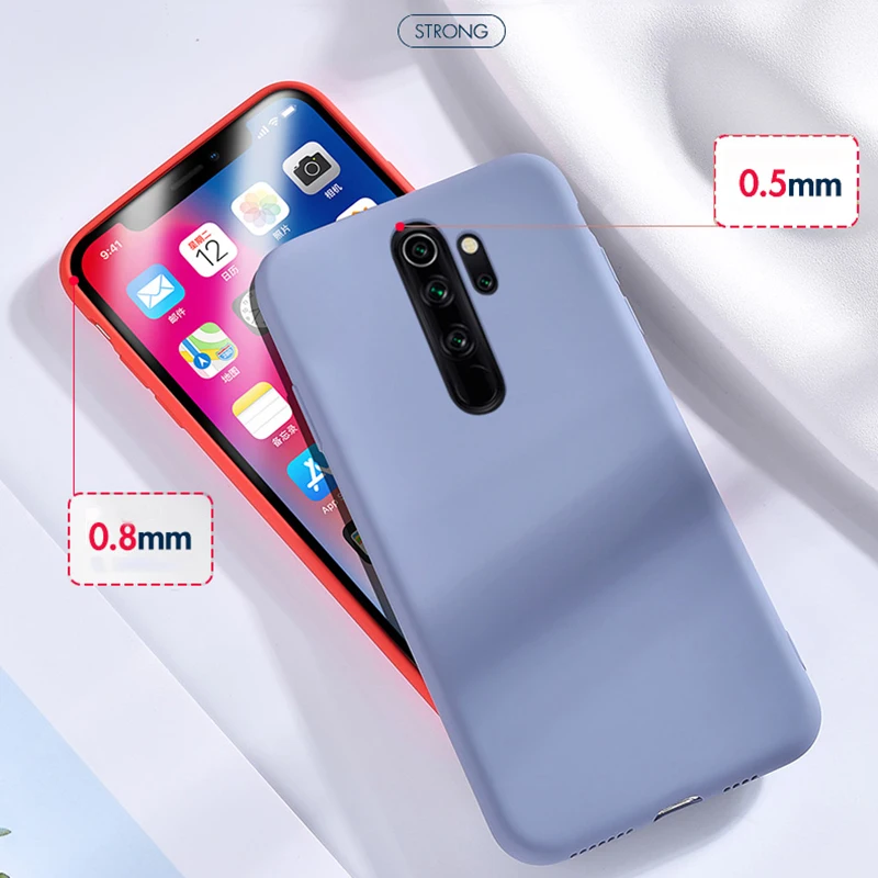 Для Xiaomi Redmi Note 8 Pro Чехол-бампер противоударный ТПУ жидкий силиконовый чехол для Redmi Note 8 Coque Note8T 8T Redmi 8 8A чехол