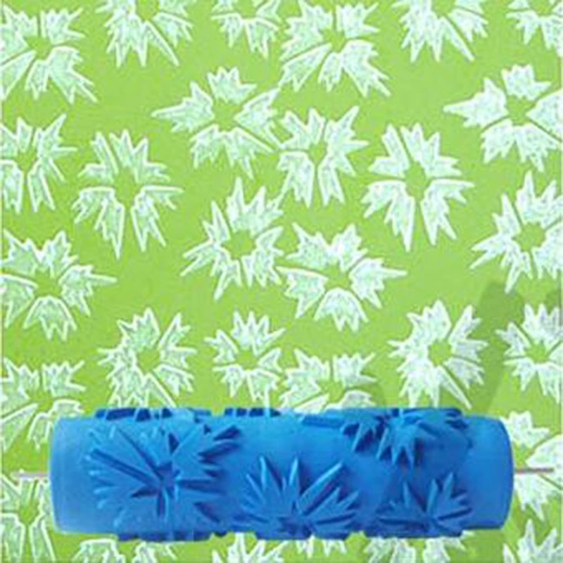 7 дюймовый 3D резиновый настенный декоративный ролик для рисования узорчатый