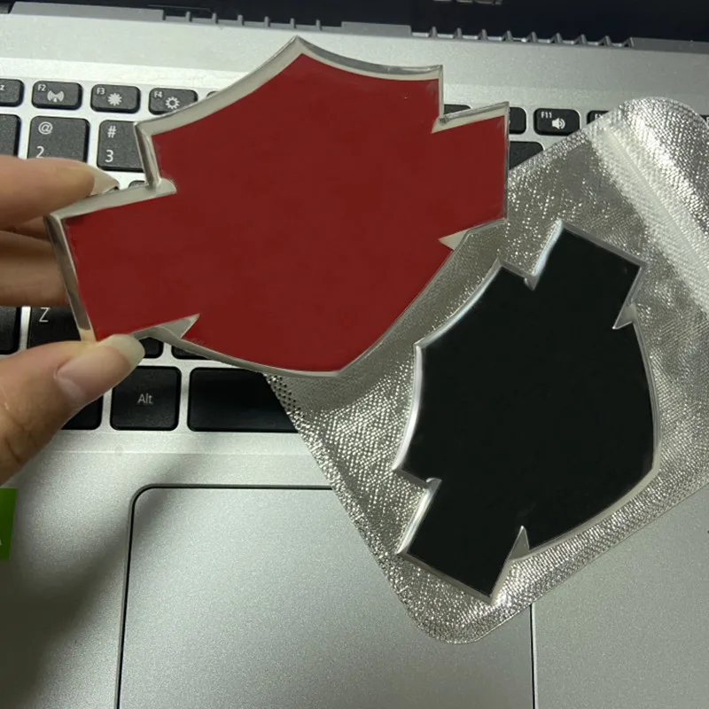 

Motorcycle Aluminum sticker Escape Moto Exhaust Muffler for Dyna Street 750 Rider XL 883 3D stickers emblem LOGO tank compatible