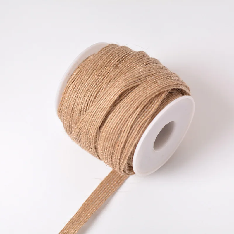 Винтажная лента из джутовой ткани 15 ярдов|Ленты для шитья| |