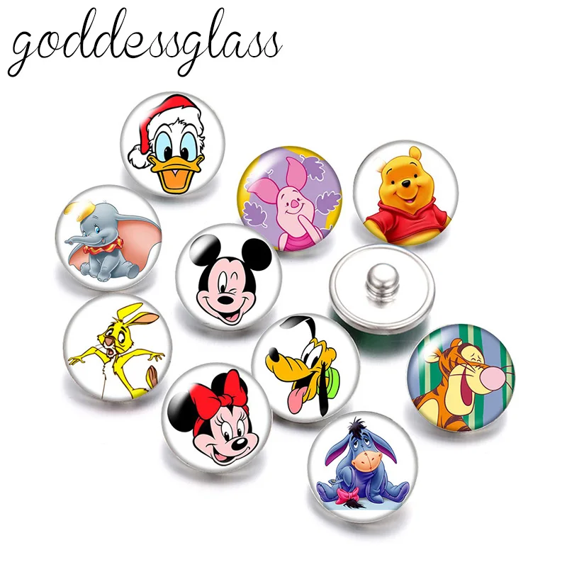 Disney Микки и Минни Маус м/ф Винни Пуха Дональда изображающие пятачка 10 шт. Круглый