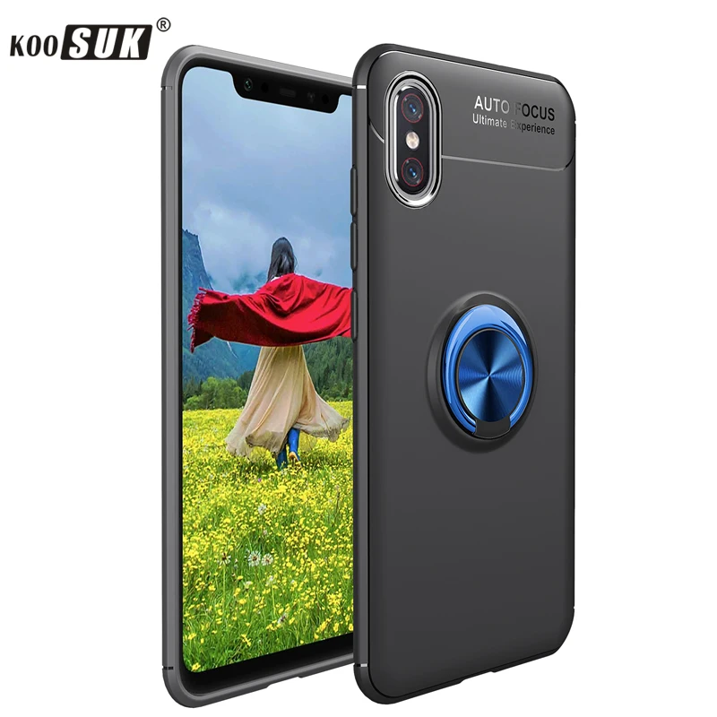 Телефон крышка для VIVO X23 мягкий силиконовый автомобильный вращающийся держатель