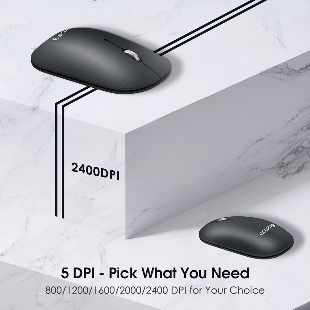 VicTsing PC272 Bluetooth 5 0 Беспроводной Мышь Портативный бесшумный компьютер мыши