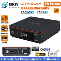 dvb s2x grwibeou v9 prime satellite tv receiver same as grwibeou v8 nova v8x v8 honor built in wifi h 265 fast shipping no app