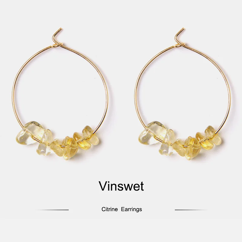 Женские круглые серьги подлинный малахит аметист цитрин ювелирные изделия