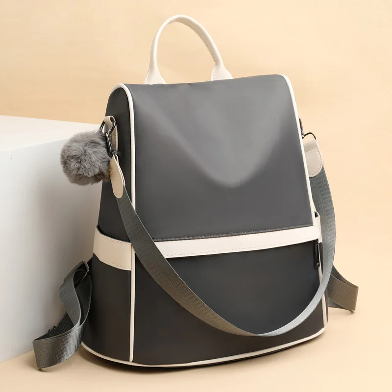 

luxury designer backpack purse for women school book bags for girls rucksack gray travel anti theft backpack crossbody bag