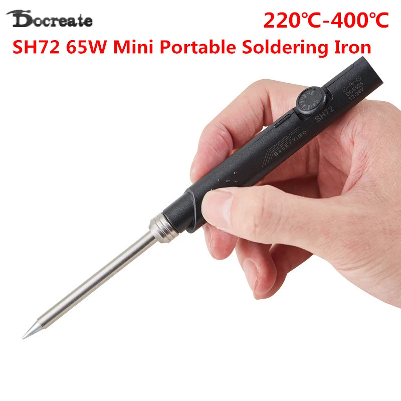 

SH72 65W Digital Soldering Iron Adjustable Station 12-24V 220-400℃ DC5525 SH-K SH-KU SH-D24 SH-BC2 SH-C4 SH-I Tips Set of Tools