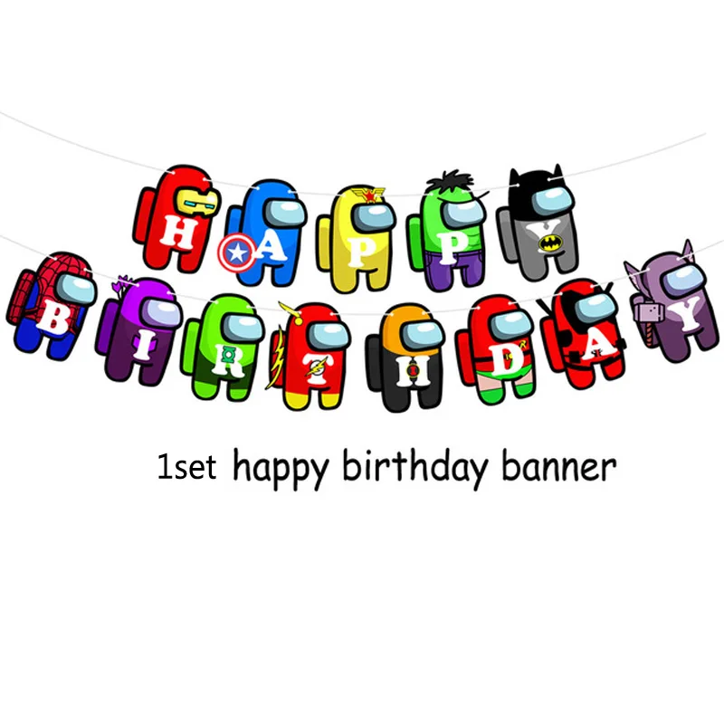 1 комплект фольгированные воздушные шары с надписью Crewmate | Дом и сад