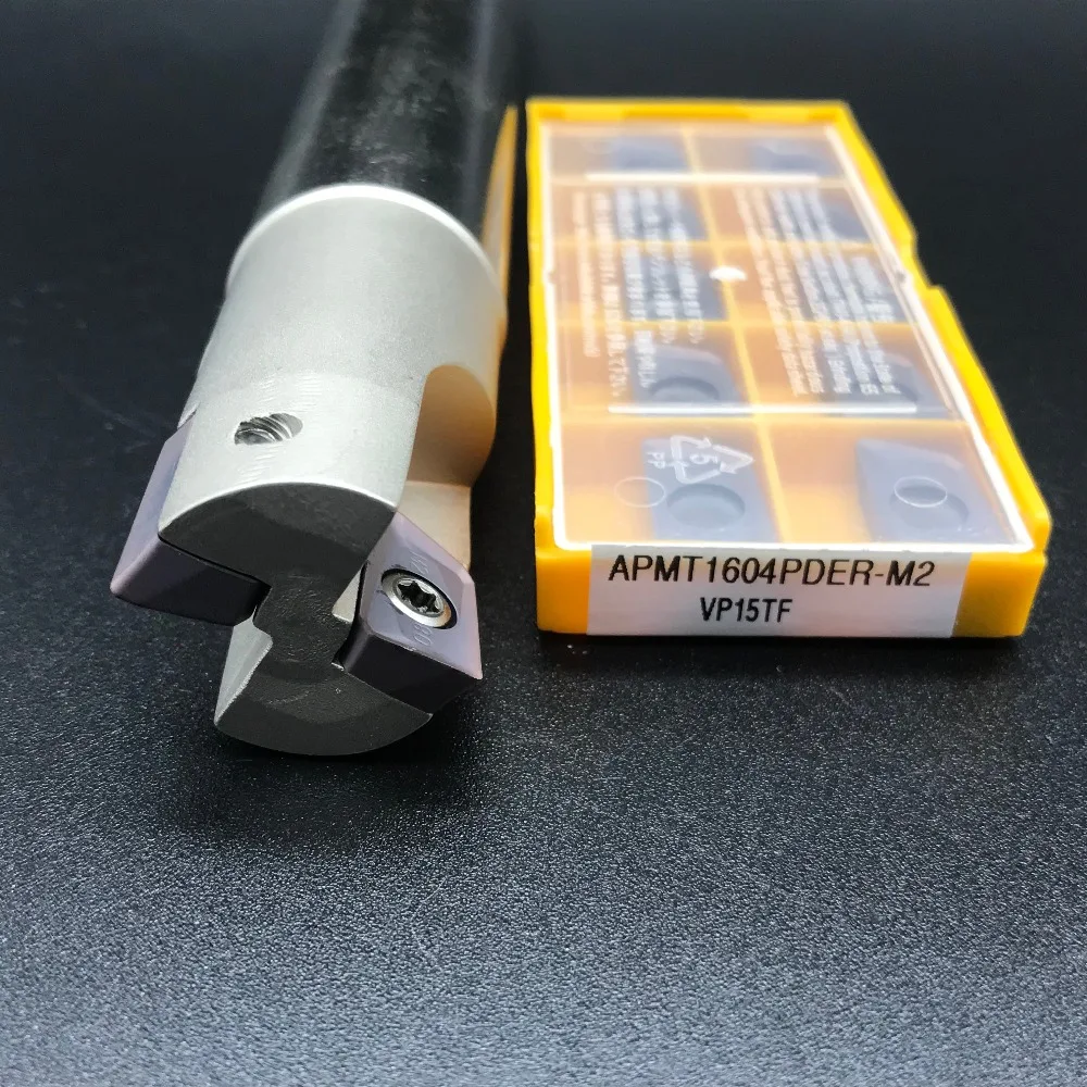 10 шт. токарный инструмент APMT1604 M2+ 1 шт. 25 мм Фрезерный резак BAP400R C25-25-200-2T карбидные вставки фрезерные инструменты обрабатывающий центр инструмент