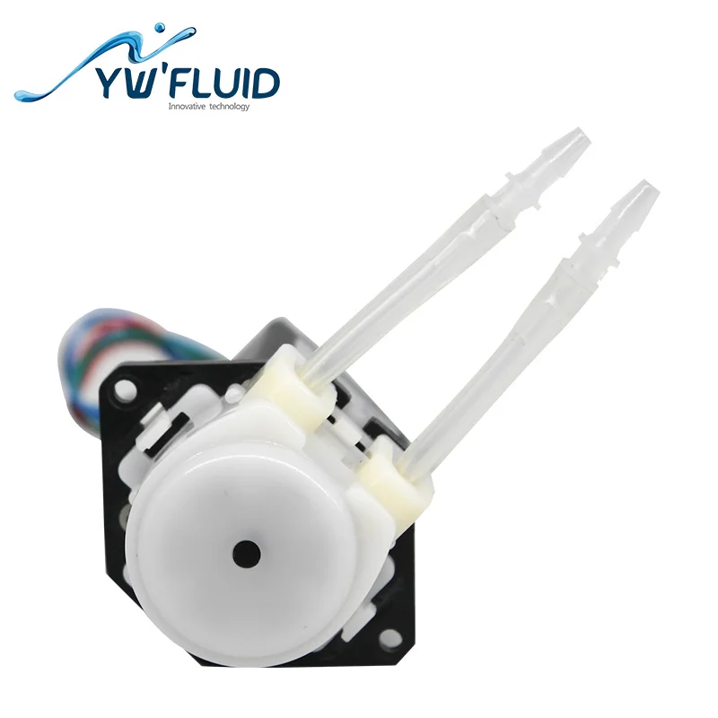 Мини-Перистальтический насос YWfluid 12 В/24 В с шаговым двигателем 150 мл/мин. МПа для