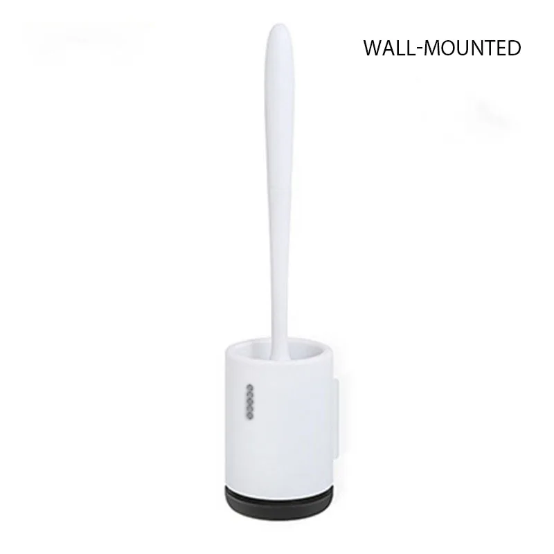 Wall-mounted Ecoco, щетка для унитаза, резиновая головка, держатель, Щетка Для Чистки унитаза, настенная, домашняя, для мытья пола, аксессуары для ванной комнаты - Цвет: Wall-mounted