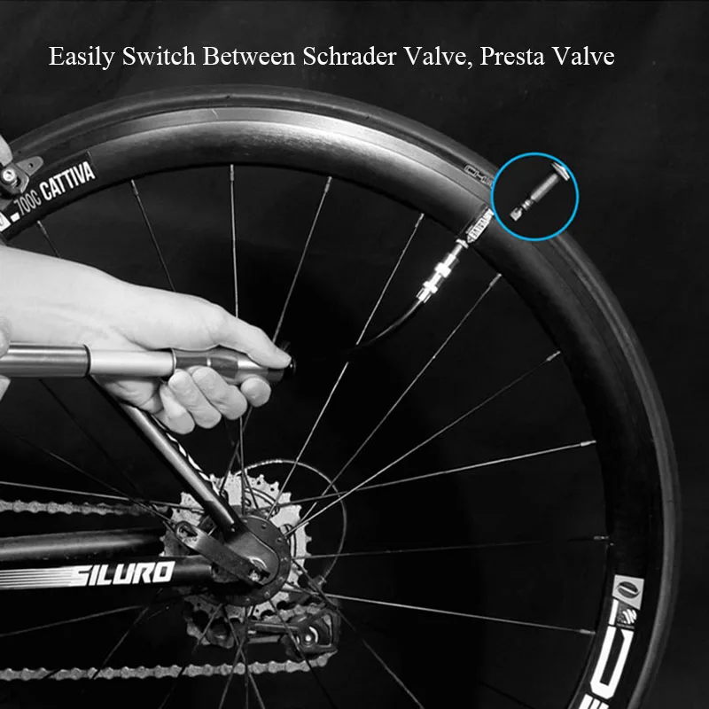 Дикий человек Велосипед ручной воздушный насос шланг Велоспорт шин Schrader (Шрадер)