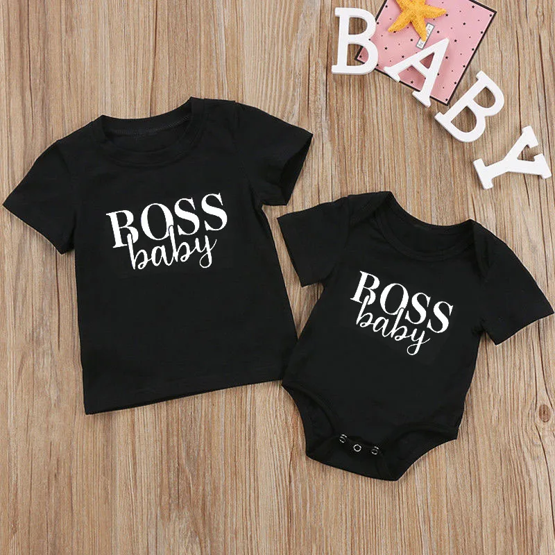 

Хлопковая футболка с коротким рукавом, с принтом