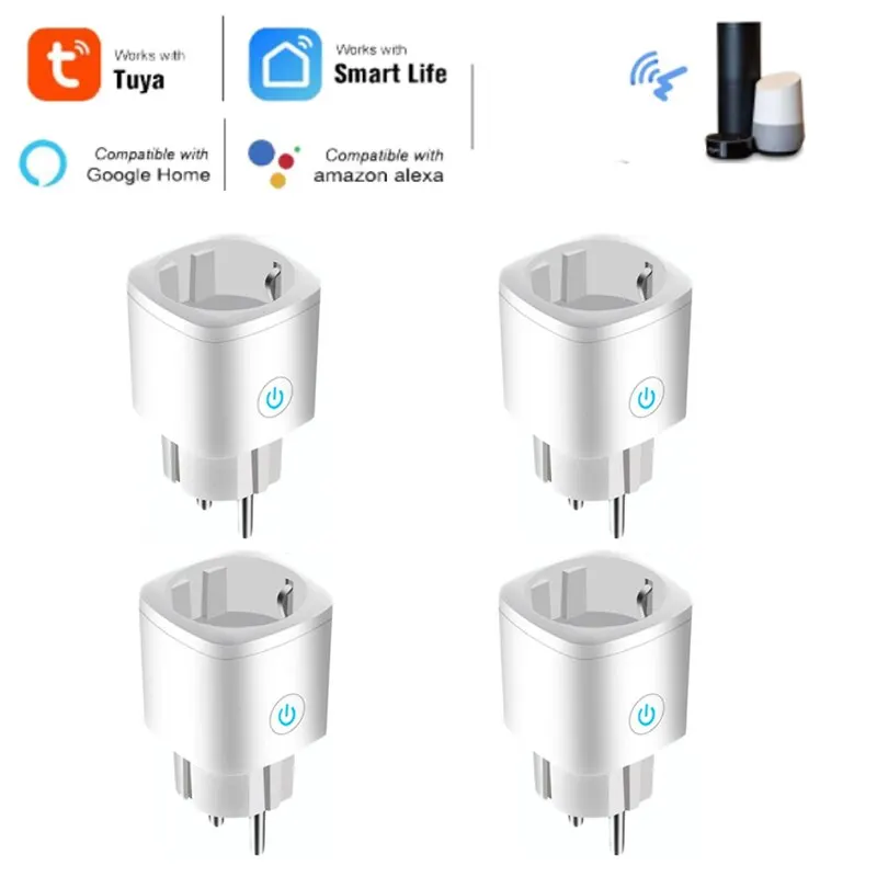 

NEW WIFI Wireless EU Standard WiFi Smart Socket 16A Graffiti Power Strip Supports Amazon Alexa Google Speakers Outlet Timer