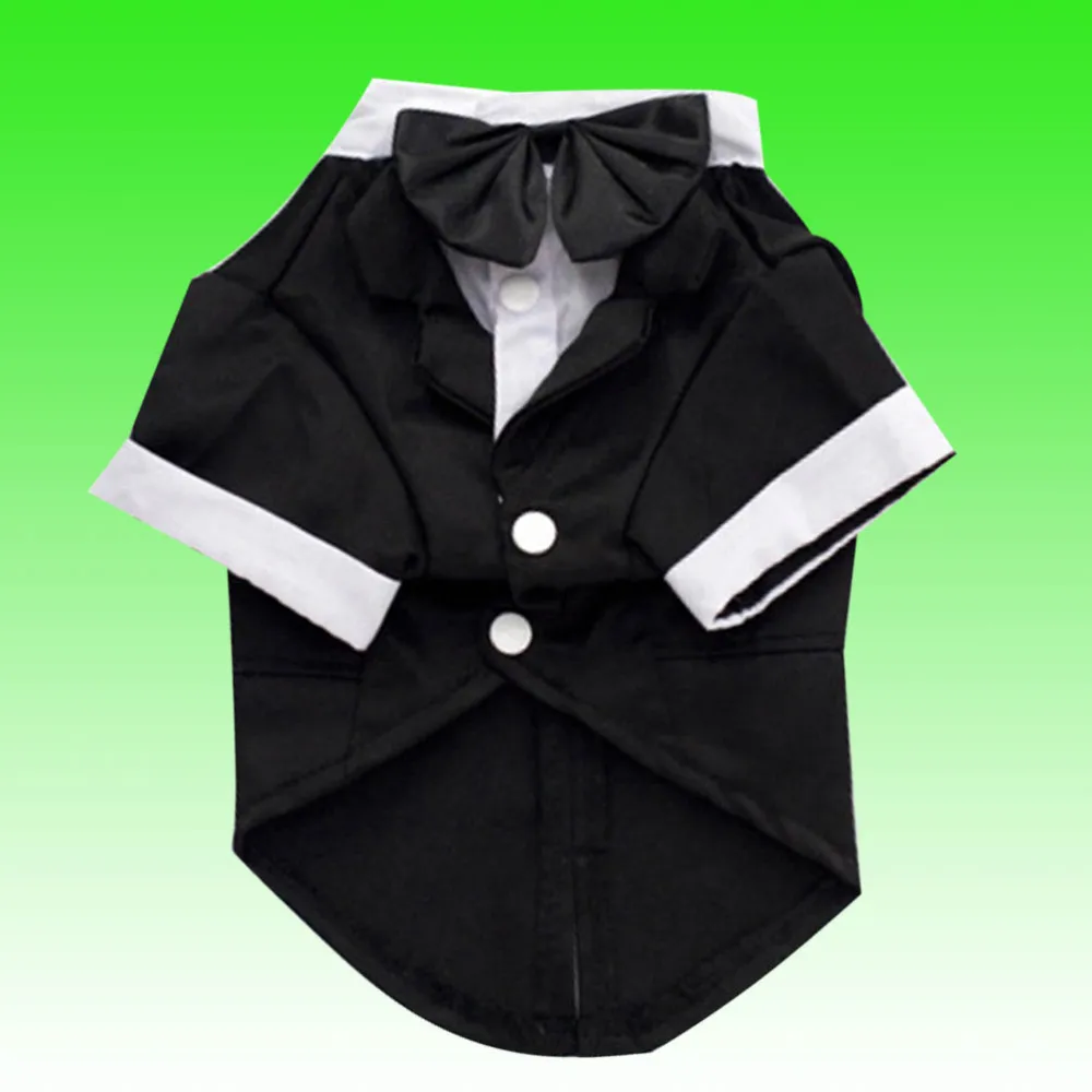 Смокинг для собак Свадебный костюм собаки домашнего питомца с бантом