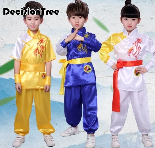 2021 детская Китайская традиционная форма ушу для детей наборы боевых искусств с