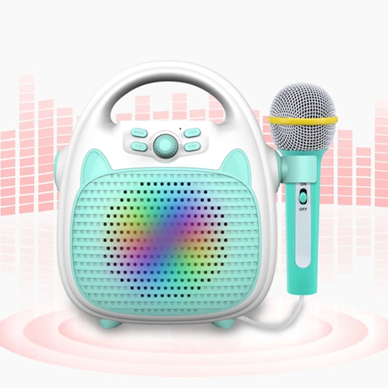 

C5AF Voices Imitation Portable Microphone Bluetooth Handbag Speaker for Children Party, Home and Travel Singing