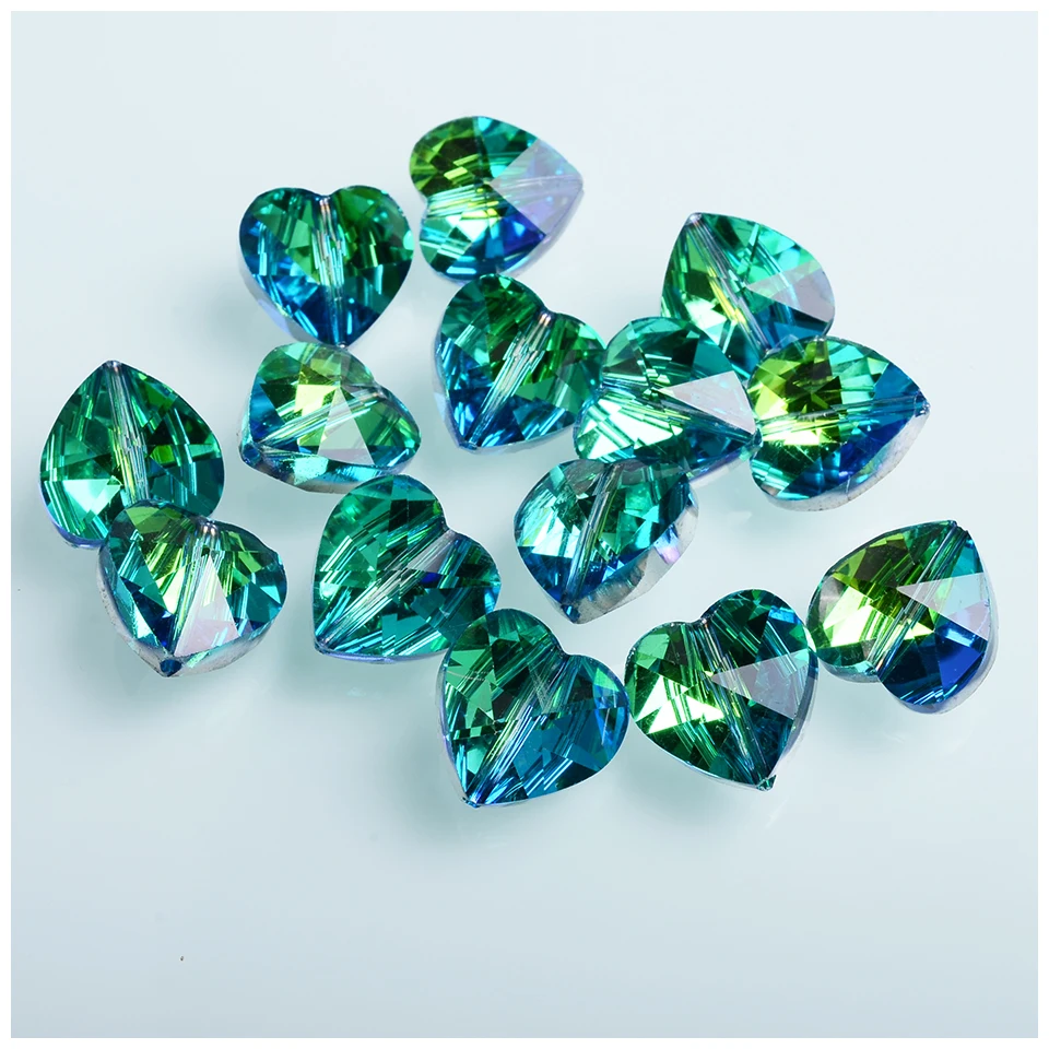 Новые цвета 10 мм 14 бусины в форме сердца для изготовления ювелирных изделий