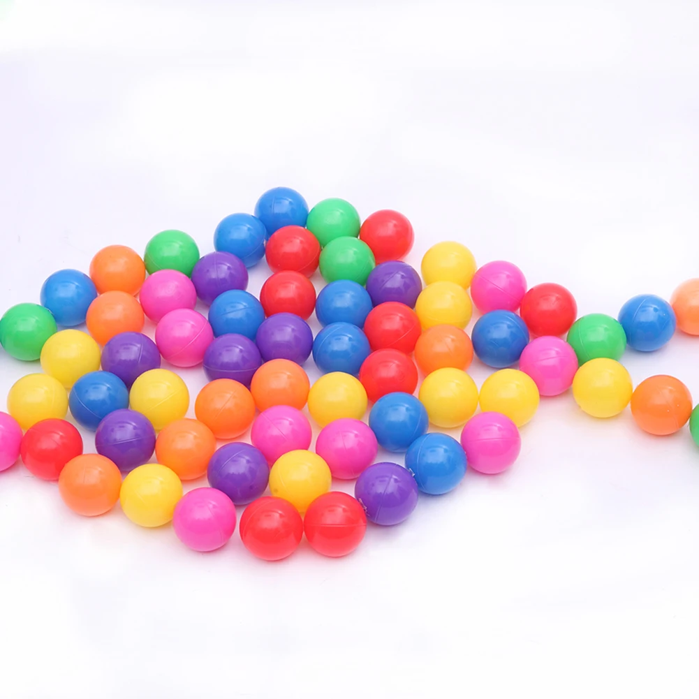 

100 Pcs Oversized Eco-Friendly Colorful Soft Plastic Water Pool Ocean Wave Ball Baby Funny Toys Outdoor Fun Sports 5.5cm