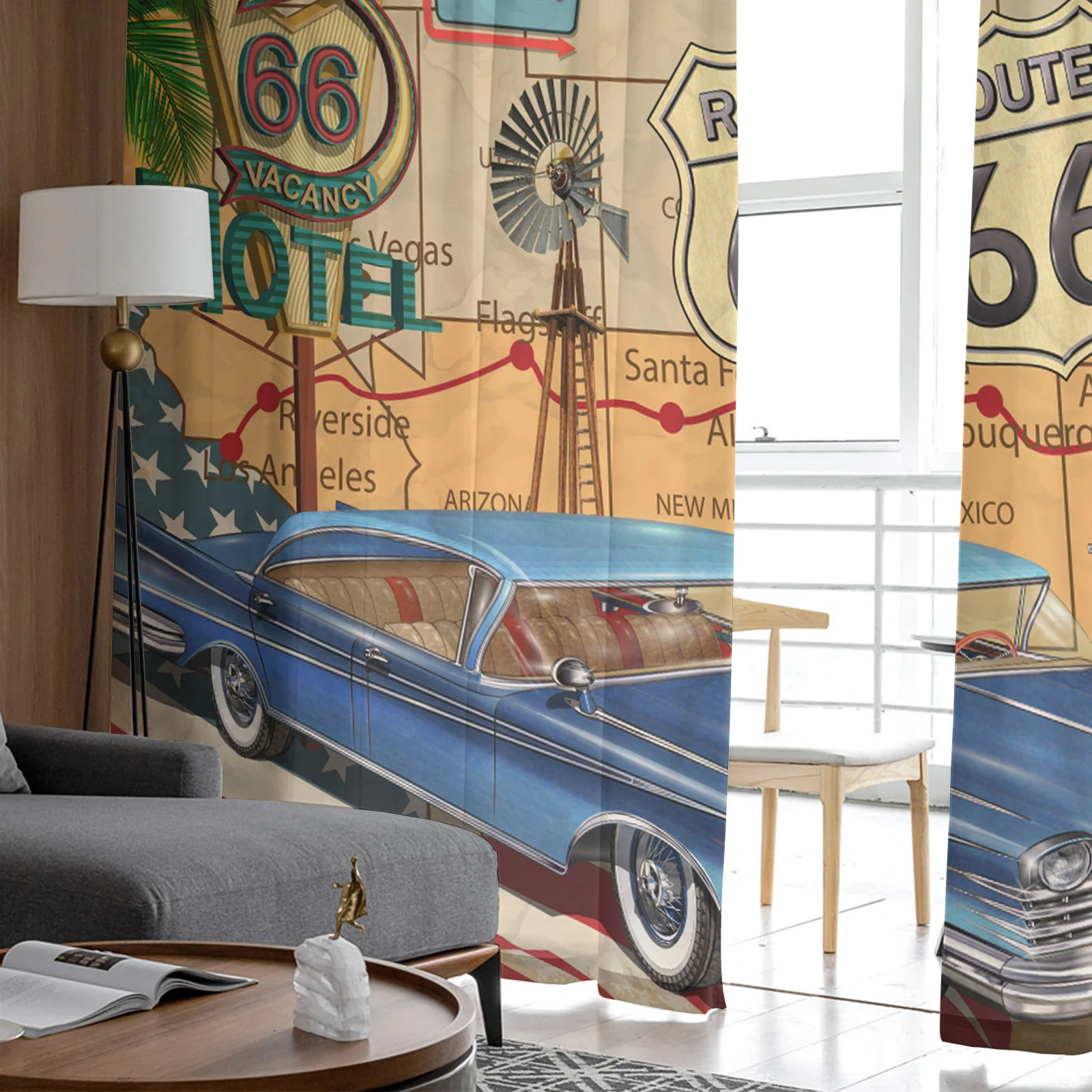 66 плакатов в стиле ретро прозрачные шторы оконные для гостиной спальни жалюзи