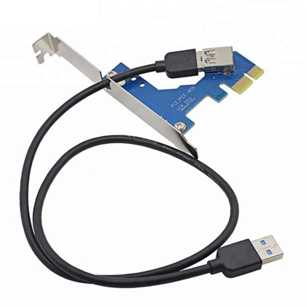 

Graphics Card Set 1 Slot PCI-E Express 1X to 4 Slot 16X Mini ITX 1X to 4 PCI-E Adapter Riser Card Kit for BTC Miner Mining ETH