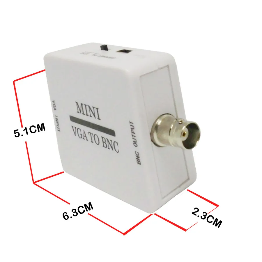Конвертер видео VGA в BNC композитный адаптер Mini HD BNC|Кабели VGA| |