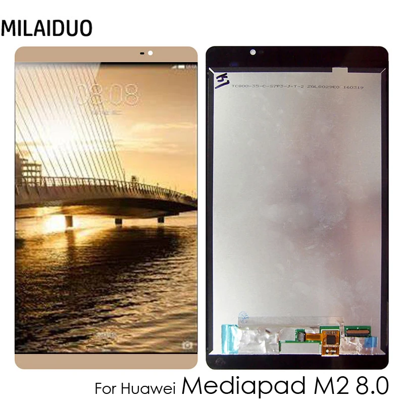 

ЖК-дисплей для Huawei MediaPad M2 8,0, M2-801L, M2-802L, M2-803L, 8 дюймов, сенсорный экран, сенсорный экран, дигитайзер в сборе