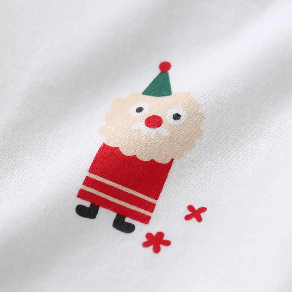 Детский цельный Рождественский костюм для новорожденных хлопковый комбинезон