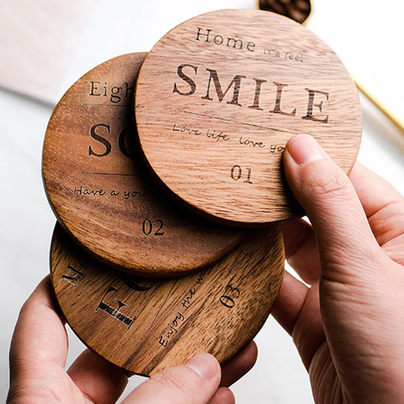 1 шт Подставка под кружку деревянная коврик на стол подставка для кружки