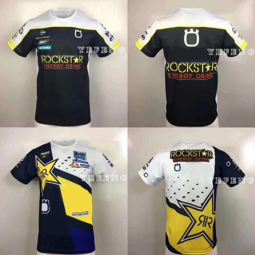 

2020 Motorcycle Summer T-Shirt Motos Motocross MTB MX Team Factory Racing Riding Yellow Star Breathable Mountain Bicycle Jersey