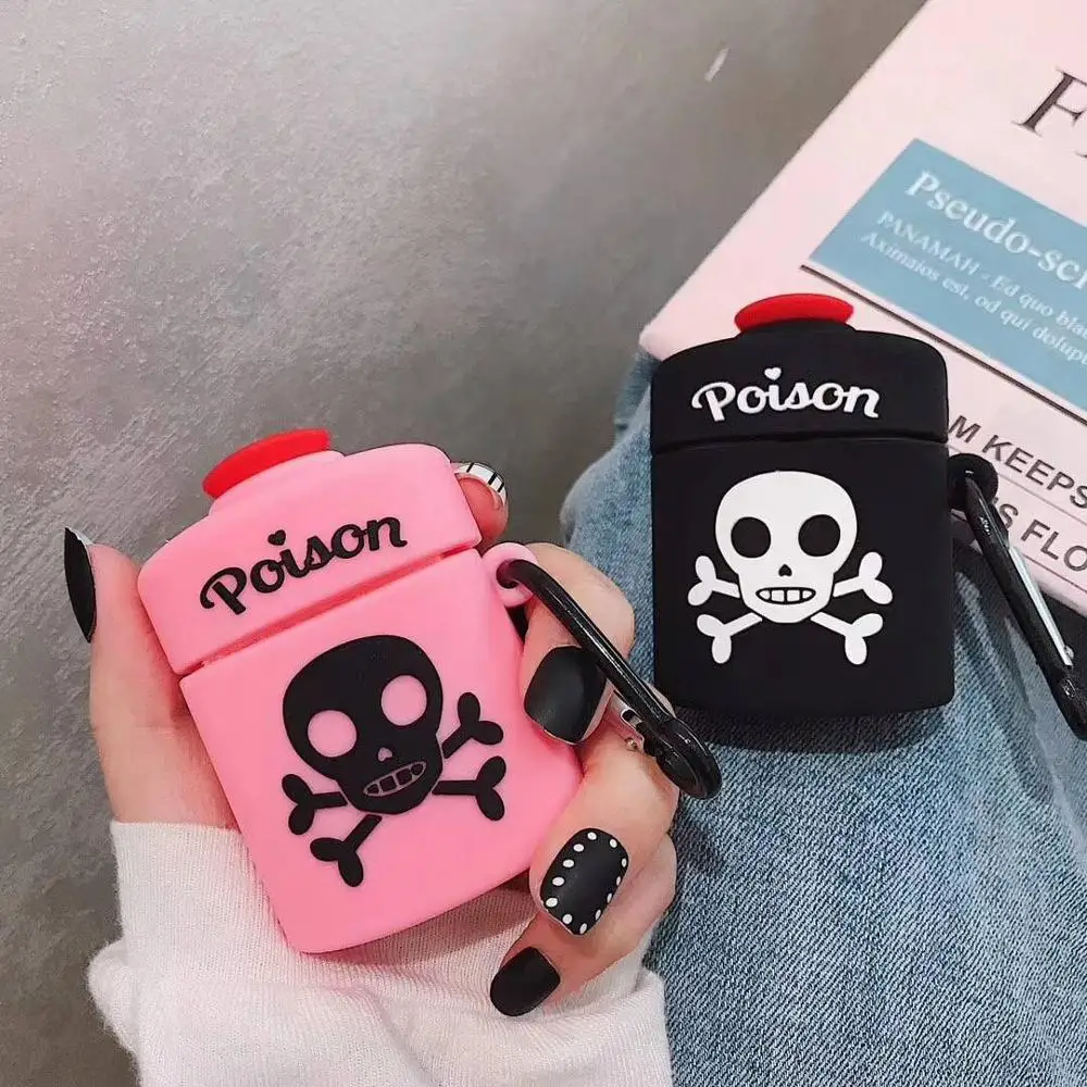 Милый мягкий силиконовый чехол с 3D рисунком для Apple Airpods телефона наушников