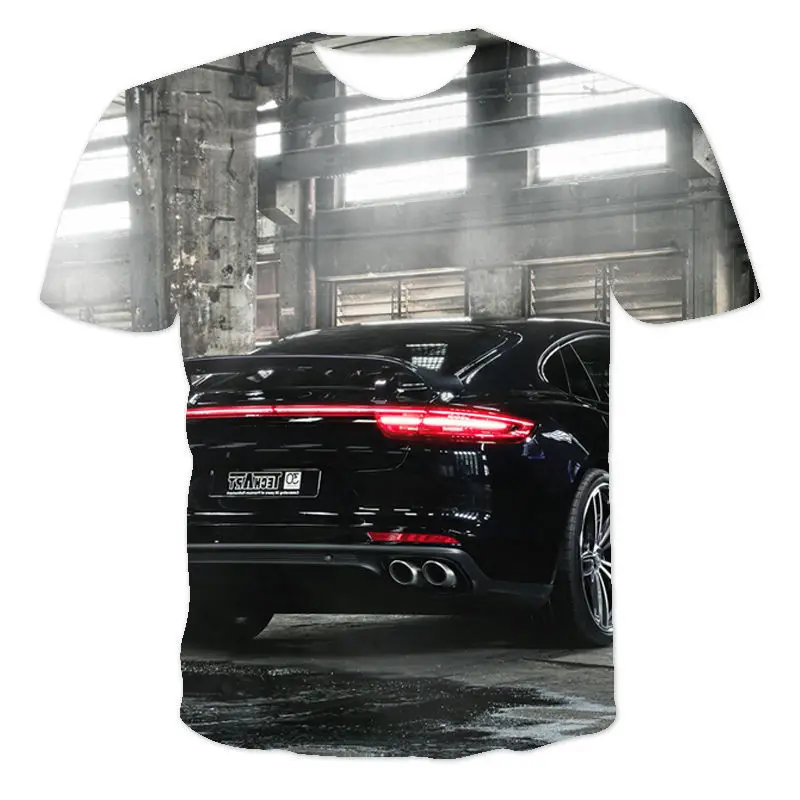 

Summer 3D printing racing men's T-shirt fashion round neck motorcycle motorcycle sale large casual breathable short-sleeved