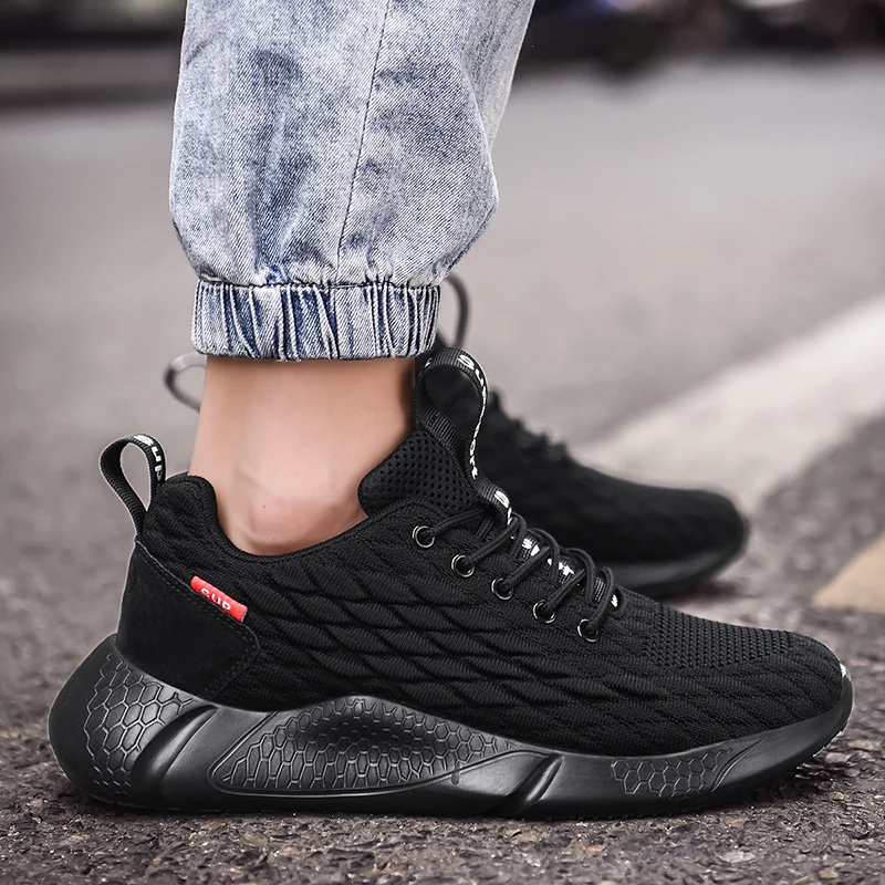 Мужские кроссовки с дышащей сеткой PULOMIES повседневная спортивная обувь на