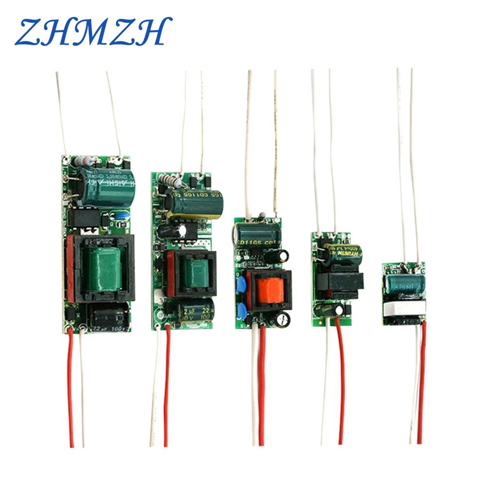 

ZHMZH 110V 220V Constant Current LED Driver Built-in Power Supply Lighting Transformer 3W 4-7W 8-12W 15-18W 18-24W For LED Bulb