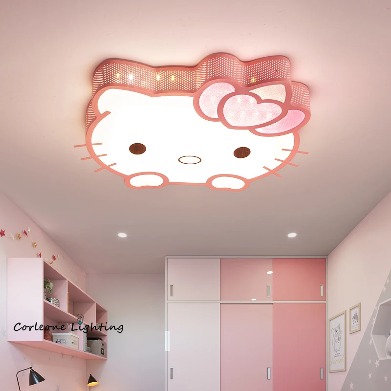 

Cartoon Cute Cat Ceiling Lights Children's Room Ceiling Lamp Girl Princess LED Ceiling Light Bedroom Decor Lamp Kids Room Light