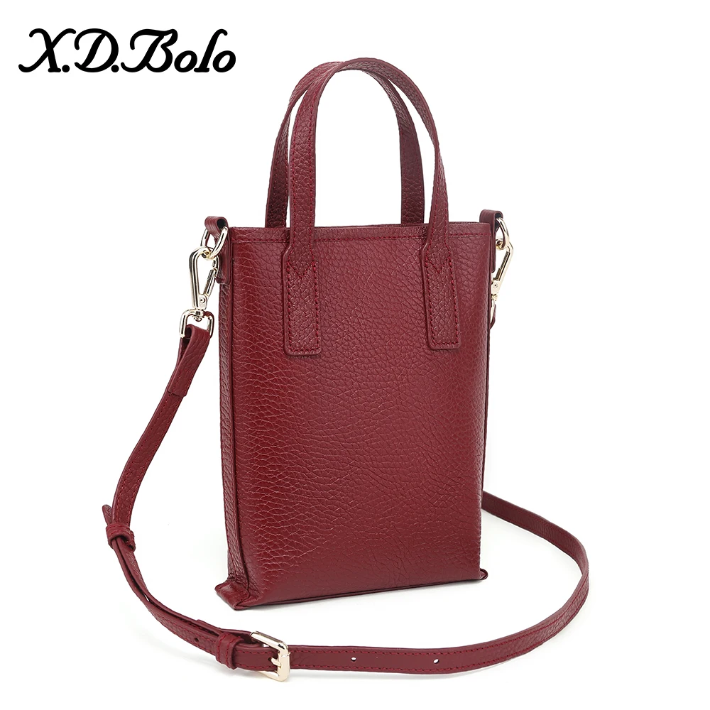 

Luxury Brand Mini Crossbody Shoulder Bag Women Genuine Leather Flap Bag Ladies Purse Phone Pocket Leather Hasp Handbags Female