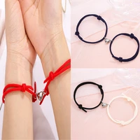european and american new style simple romantic love magnet attracts lovers bracelet a pair of men and women hand rope jewelry