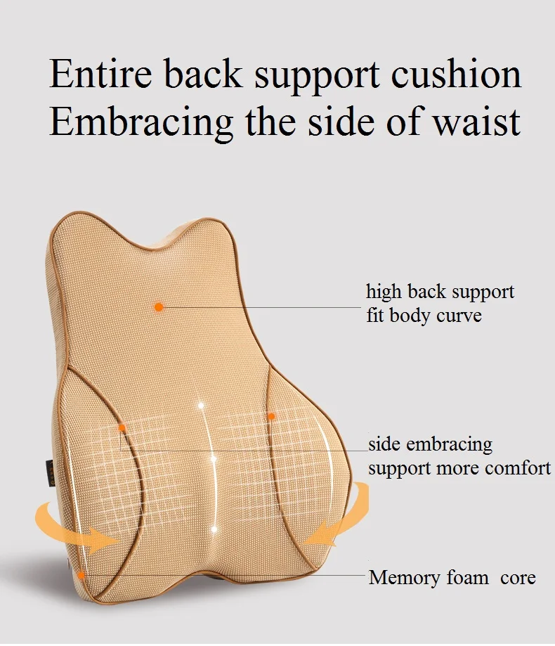 Автомобильная подушка SEEONKA Ортопедическая с низким содержанием спины из пены