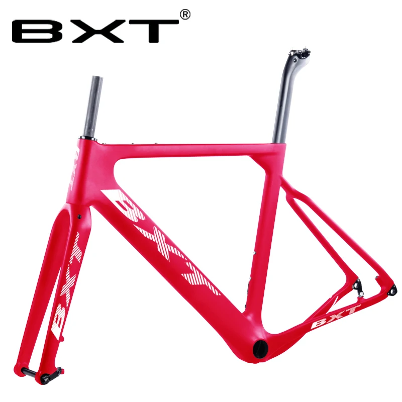 Новинка BXT карбоновая гравия рама для велосипеда aero Road или MTB рама 142x12 мм дисковый тормоз Велокросс карбоновая рама для велосипеда