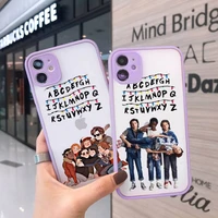 stranger things christmas lights phone case for iphone 12 11 mini pro xr xs max 7 8 plus x matte transparent purple back cover