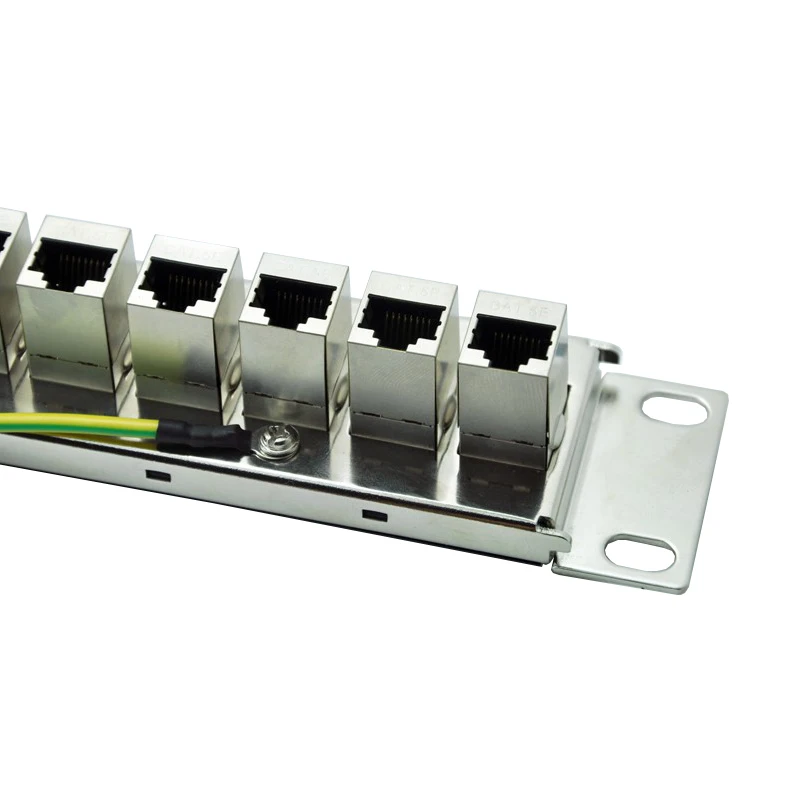 Cat5e Cat6 24 портовый загрузочный RJ45 мама к женскому питанию через патч панель 19 &quot1U